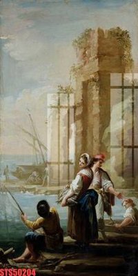 File gốc Tranh sơn dầu phương tây tổng hợp STS50204 (vector) cho in ấn