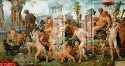 File in trần Tranh sơn dầu phương tây tổng hợp STS50213 (file gốc) hoa văn 3D