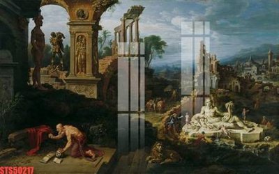 File tranh Tranh sơn dầu phương tây tổng hợp STS50217 (ảnh gốc) cho in ấn kỹ thuật số