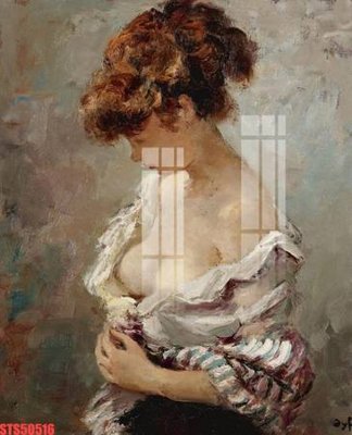 File in trần Tranh sơn dầu phương tây tổng hợp STS50516 (bản gốc) phong cảnh