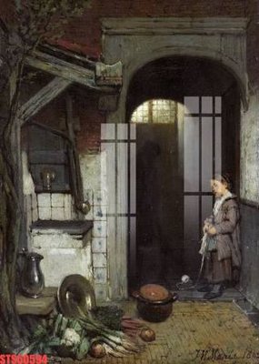 File in mica Tranh sơn dầu phương tây tổng hợp STS50594 (bản gốc) làm vách ngăn