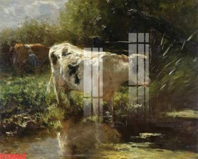 Ảnh gốc Tranh sơn dầu phương tây tổng hợp STS50628 (độ nét cao) in mica