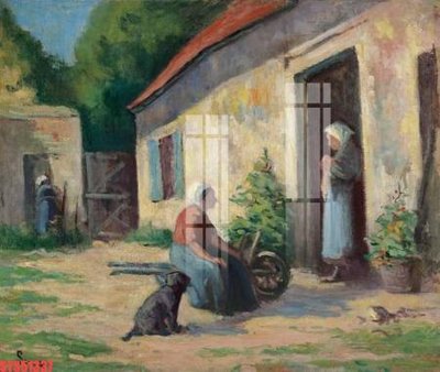 File tranh Tranh sơn dầu phương tây tổng hợp STS51337 (gốc) in vải canvas