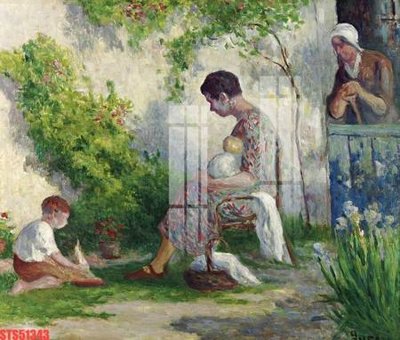 File ảnh Tranh sơn dầu phương tây tổng hợp STS51343 (gốc) trang trí khách sạn