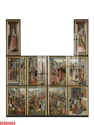 File tranh Tranh sơn dầu phương tây tổng hợp STS51425 (gốc) chủ đề thành phố