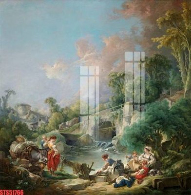 File gốc Tranh sơn dầu phương tây tổng hợp STS51766 (in 3D) cho trang trí