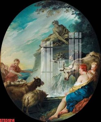 File gốc in ấn Tranh sơn dầu phương tây tổng hợp STS51814 độ phân giải cao