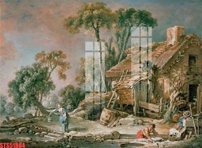 Ảnh gốc Tranh sơn dầu phương tây tổng hợp STS51884 (độ nét cao) in tráng gương