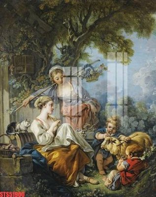 File ảnh Tranh sơn dầu phương tây tổng hợp STS51900 (gốc) in Hiflex