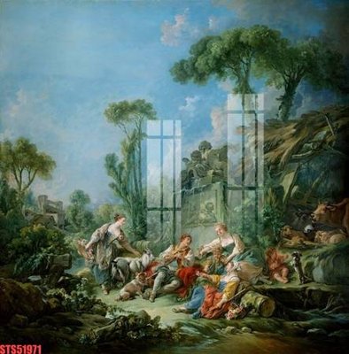 File ảnh Tranh sơn dầu phương tây tổng hợp STS51971 (gốc) dùng in Pano