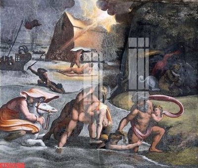 File in trần Tranh sơn dầu phương tây tổng hợp STS52166 (bản gốc) hoa văn