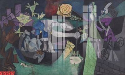 Tải file Tranh sơn dầu phương tây tổng hợp STS5267 (gốc) in tranh tráng gương