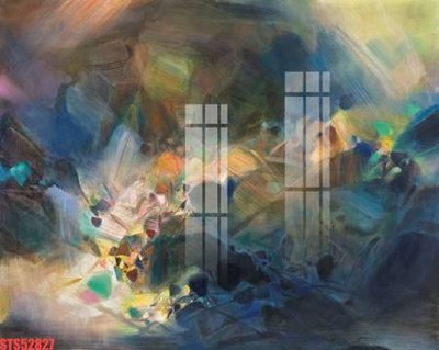 File tranh Tranh sơn dầu phương tây tổng hợp STS52827 (bản gốc) in lụa 5D