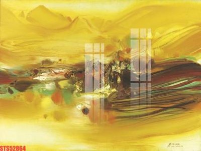 File gốc Tranh sơn dầu phương tây tổng hợp STS52864 (in lụa) họa tiết 3D