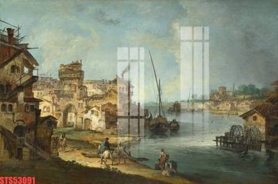 File tranh Tranh sơn dầu phương tây tổng hợp STS53091 (bản gốc) trang trí văn phòng