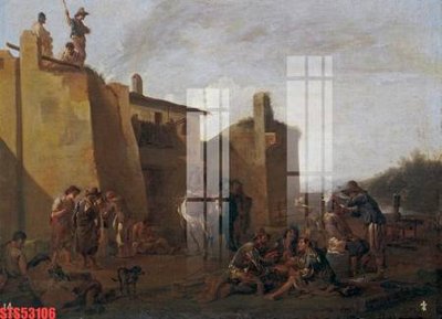 Tải file Tranh sơn dầu phương tây tổng hợp STS53106 (gốc) để in ấn ngay