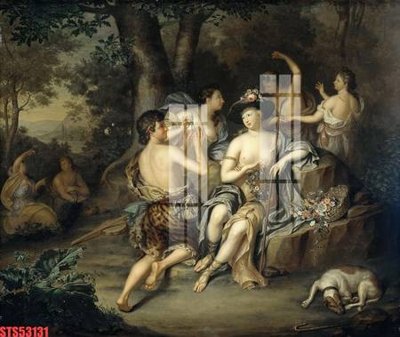 File tranh Tranh sơn dầu phương tây tổng hợp STS53131 (file gốc) chuẩn màu in