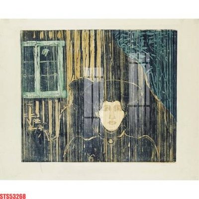 File tranh Tranh sơn dầu phương tây tổng hợp STS53268 (bản gốc) in lụa dán tường