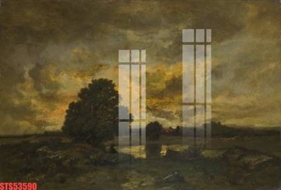 Hình ảnh file gốc Tranh sơn dầu phương tây tổng hợp STS53590 cho in UV