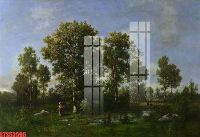 File tranh Tranh sơn dầu phương tây tổng hợp STS53596 (ảnh gốc) không bị mờ