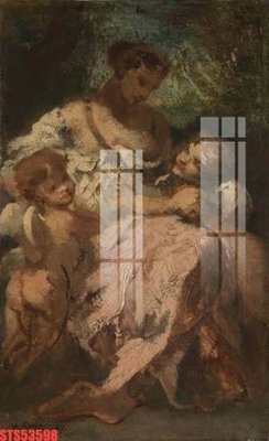 Download file gốc Tranh sơn dầu phương tây tổng hợp STS53598 (in mica) trang trí