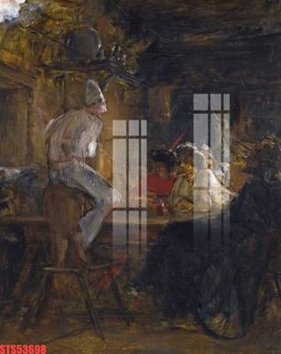 File gốc Tranh sơn dầu phương tây tổng hợp STS53698 (vector) cho in ấn