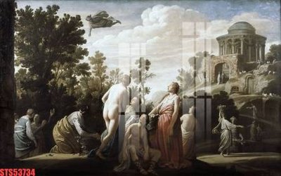 File tranh Tranh sơn dầu phương tây tổng hợp STS53734 (bản gốc) in lụa dán tường