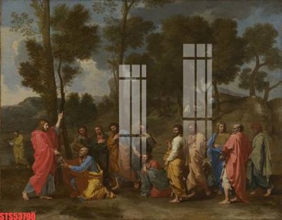 File gốc Tranh sơn dầu phương tây tổng hợp STS53790 (in lụa) tranh mã đáo