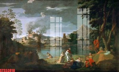 File tranh Tranh sơn dầu phương tây tổng hợp STS53818 (ảnh gốc) không bị mờ