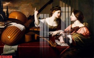 File tranh Tranh sơn dầu phương tây tổng hợp STS53838 (file gốc) chuẩn màu in