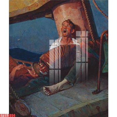 File tranh Tranh sơn dầu phương tây tổng hợp STS53894 (ảnh gốc) cho in ấn kỹ thuật số