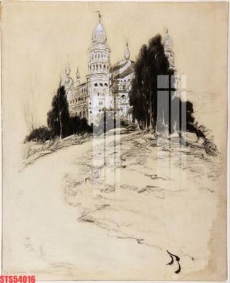 Ảnh gốc Tranh sơn dầu phương tây tổng hợp STS54016 (nét căng) in mica