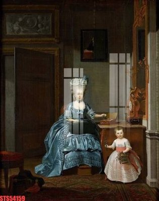 File gốc Tranh sơn dầu phương tây tổng hợp STS54159 (phong cách) châu Âu