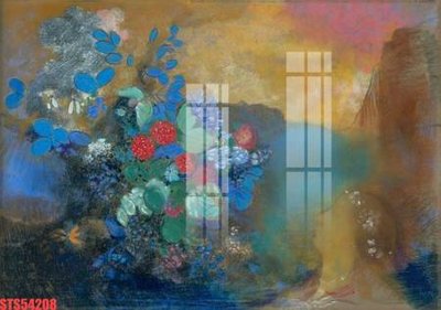 File in trần Tranh sơn dầu phương tây tổng hợp STS54208 (file gốc) phong thủy