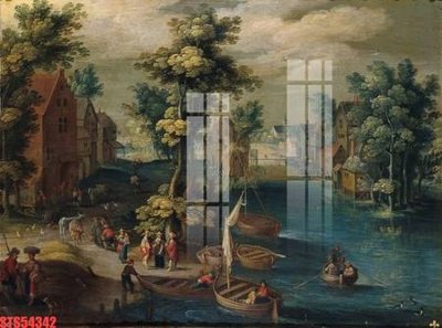 File ảnh Tranh sơn dầu phương tây tổng hợp STS54342 (gốc) trang trí khách sạn