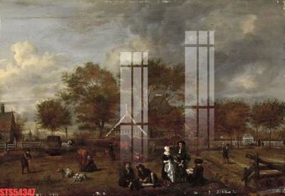 File ảnh Tranh sơn dầu phương tây tổng hợp STS54347 (gốc) in decal dán tường