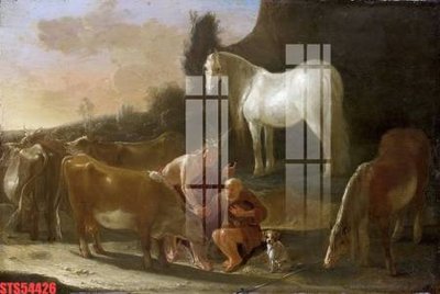 File tranh Tranh sơn dầu phương tây tổng hợp STS54426 (gốc) phong cách tối giản