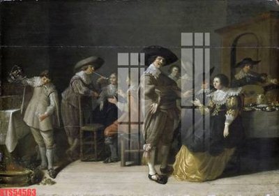 File ảnh Tranh sơn dầu phương tây tổng hợp STS54563 (gốc) in Hiflex