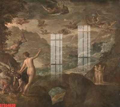 File tranh PSD Tranh sơn dầu phương tây tổng hợp STS54630 chất lượng cao