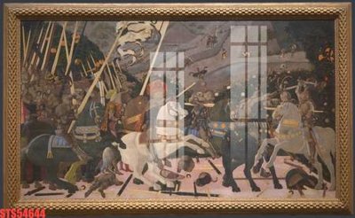 File gốc Tranh sơn dầu phương tây tổng hợp STS54644 (in lụa) tranh mã đáo