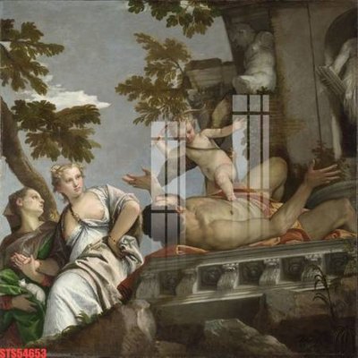 File ảnh Tranh sơn dầu phương tây tổng hợp STS54653 (gốc) in poster