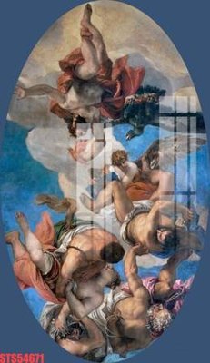 File gốc Tranh sơn dầu phương tây tổng hợp STS54671 (in lụa) trang trí tường