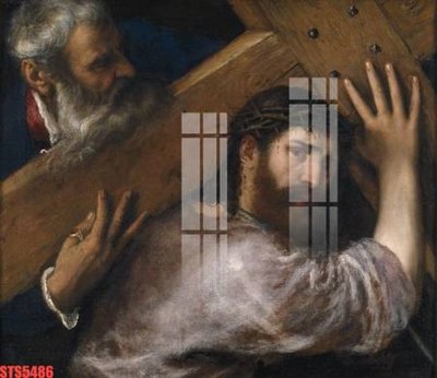 File gốc Tranh sơn dầu phương tây tổng hợp STS5486 (in lụa) tranh mã đáo