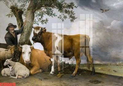 File tranh Tranh sơn dầu phương tây tổng hợp STS55015 (bản gốc) trang trí văn phòng