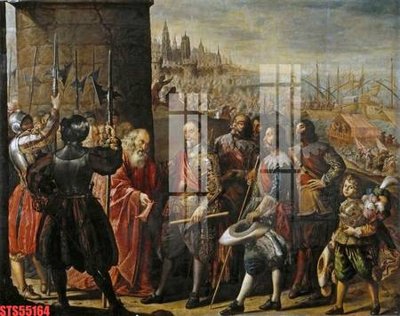 File tranh Tranh sơn dầu phương tây tổng hợp STS55164 (gốc) phong cách tối giản