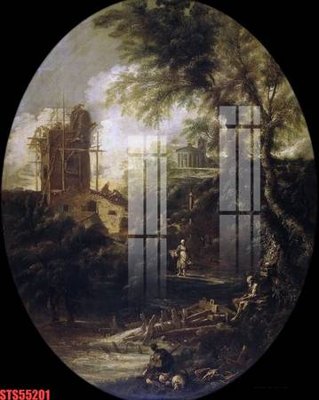 File gốc Tranh sơn dầu phương tây tổng hợp STS55201 (AI/EPS) cho in ấn