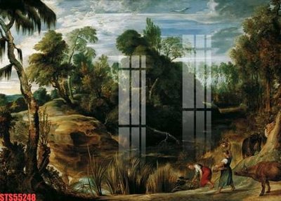 File in trần Tranh sơn dầu phương tây tổng hợp STS55248 (bản gốc) phong cảnh