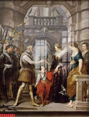 Ảnh gốc Tranh sơn dầu phương tây tổng hợp STS55361 (độ nét cao) in tráng gương