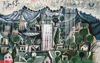 File in trần Tranh sơn dầu phương tây tổng hợp STS55572 (bản gốc 3D) sống động