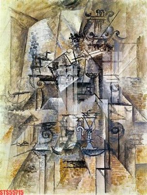 File gốc Tranh sơn dầu phương tây tổng hợp STS55715 (in mica) cắt laser